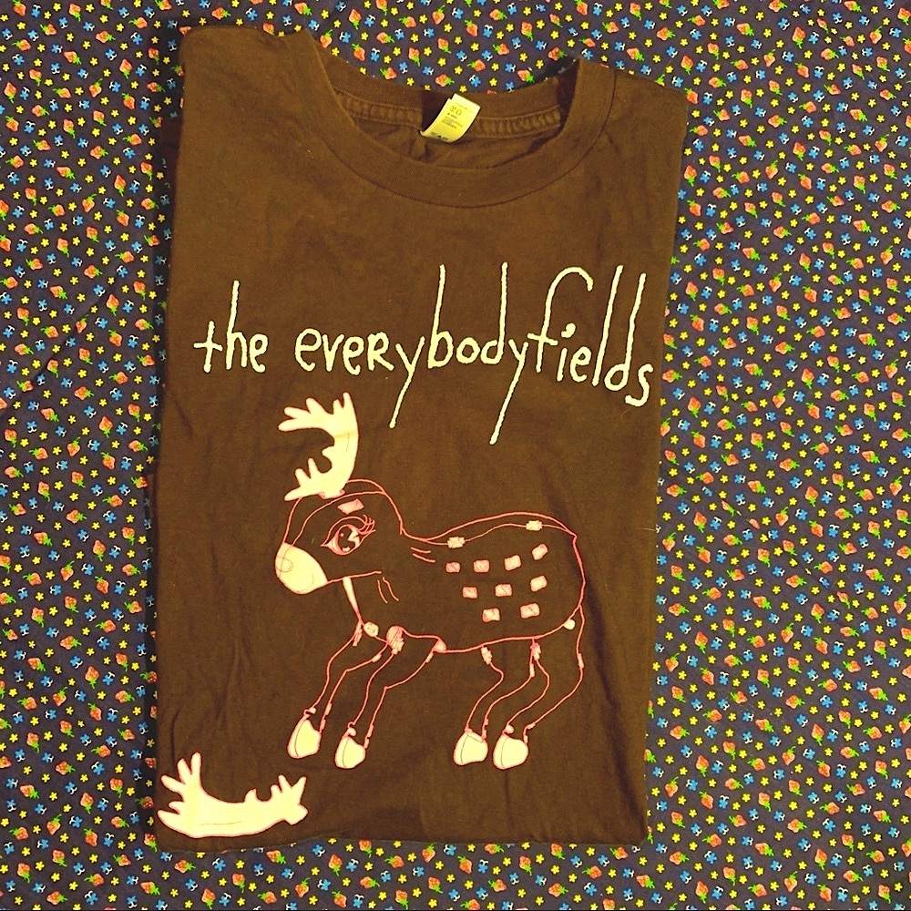 the everybodyfields band shirt - classic girl cut - never worn